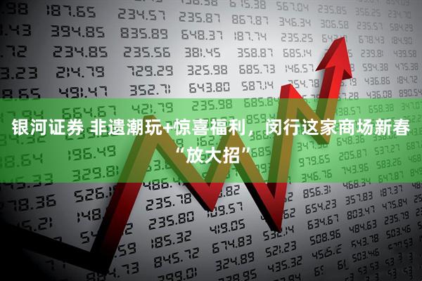银河证券 非遗潮玩+惊喜福利，闵行这家商场新春“放大招”