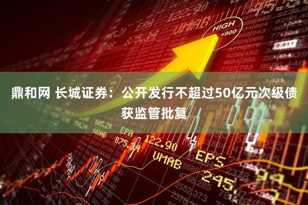 鼎和网 长城证券：公开发行不超过50亿元次级债获监管批复
