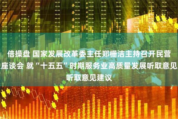 倍操盘 国家发展改革委主任郑栅洁主持召开民营企业座谈会 就“十五五”时期服务业高质量发展听取意见建议