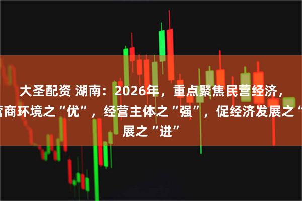 大圣配资 湖南：2026年，重点聚焦民营经济，以营商环境之“优”，经营主体之“强”，促经济发展之“进”